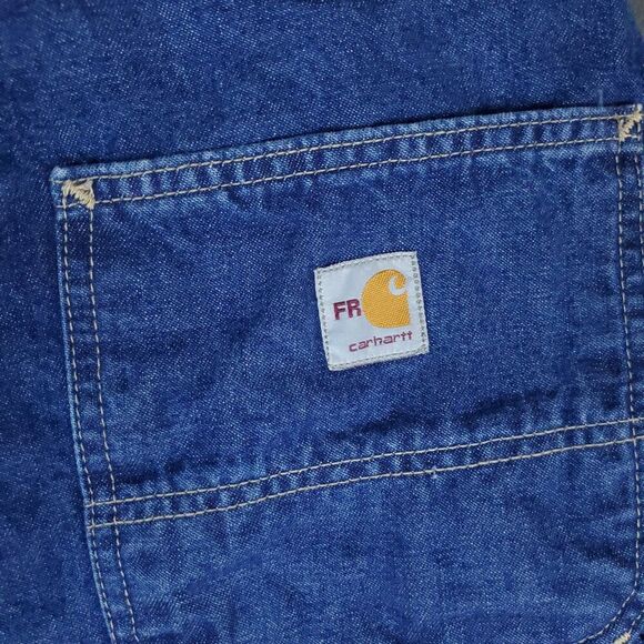 Carhartt FR Jeans Mens 36x36 Blue Denim Flame Resistant Workwear Pants CAT 2 - Picture 11 of 15